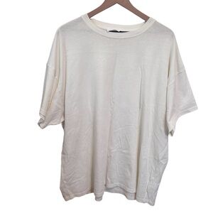 Double Zero Oversized Basic Crew Neck Tee